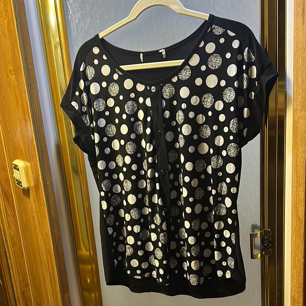 Diana Belle‎ Polka Dot Women's Top XL